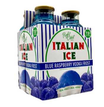 RIGHT COAST BLUE RASPBERRY VODKA FROST 4PK