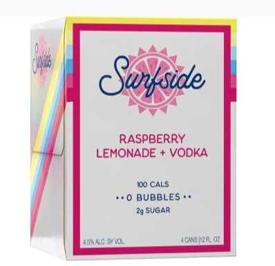 SURFSIDE RASPBERRY LEMONADE & VODKA 4PK