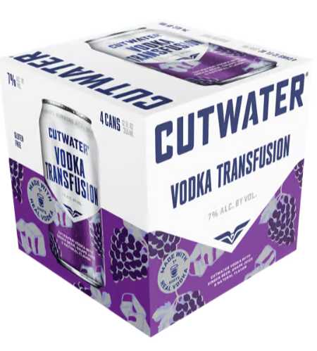 CUTWATER VODKA TRANSFUSION 4PK
