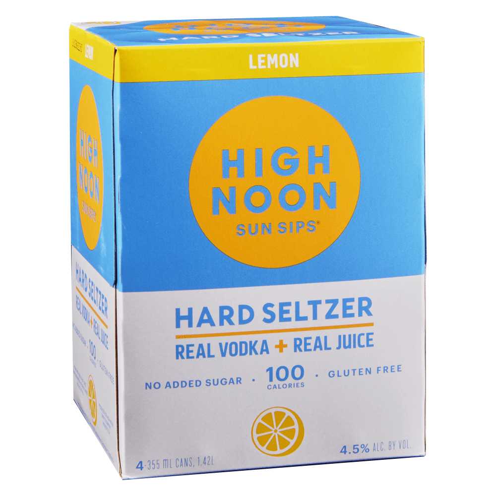 HIGH NOON LEMON VODKA 4PK