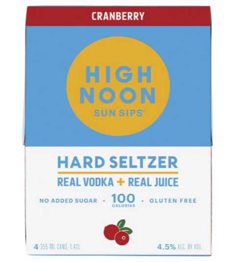 HIGH NOON CRANBERRY VODKA 4PK